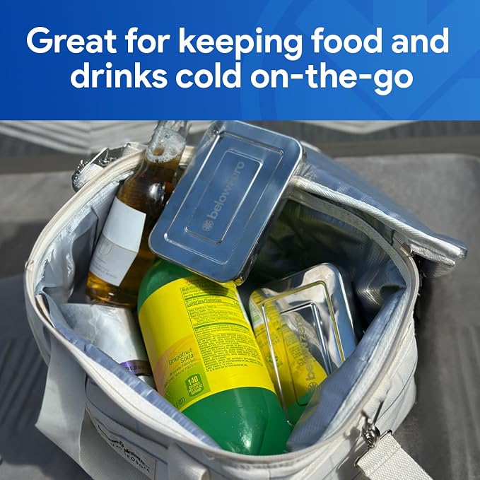 Below Zero Reusable Stainless Steel Ice Pack | Stainless Steel Reusable Ice Pack Keeps Food and Drinks Cold | Ideal for Lunch Bags, Coolers and Travel