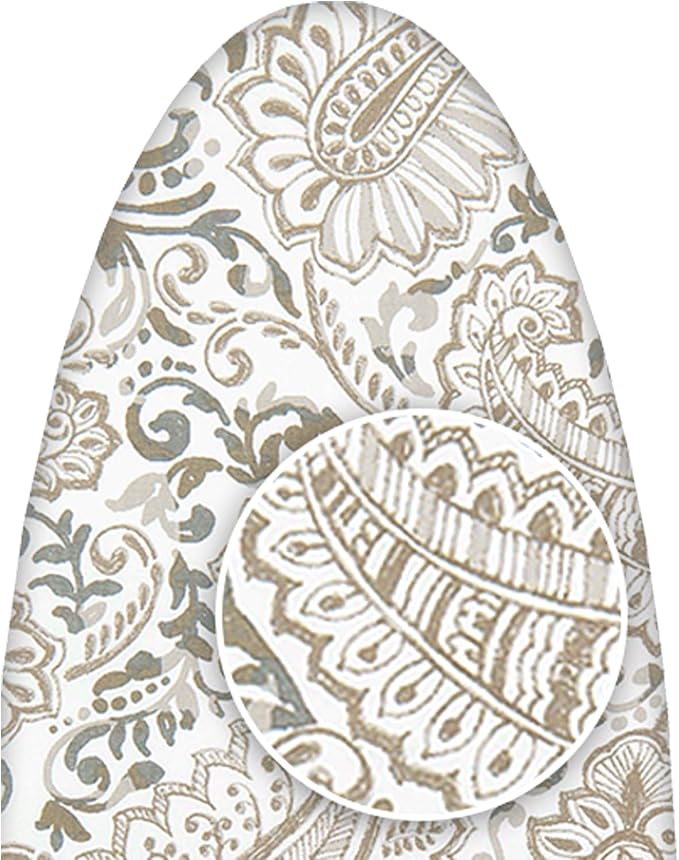 Ironing Board Replacement Cover Fits Rowenta (Model IB6300, Ecru Paisley)