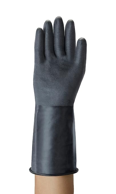 Ansell ChemTek 38-514 Butyl Glove, Chemical Resistant, 14" Length, 14 mils Thick, Large (Pack of 1)