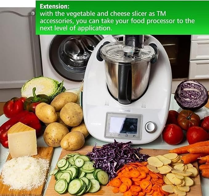 Multifunctional Vegetable and Cheese Grater Cutter Coarse and Fine Cutter Suitable For Thermomix TM6 Vegetable Peeler Wwhole Set Stainless Steel (Coarse + Fine Cutter)