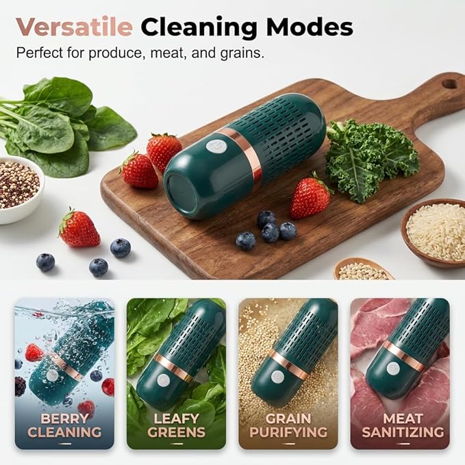 Fruit and Vegetable Cleaning Tool, Produce Cleaning Brush Alternative for Kitchen Use, Portable Food Washing Accessory for Fruits Vegetables and Seafood (Yellow)