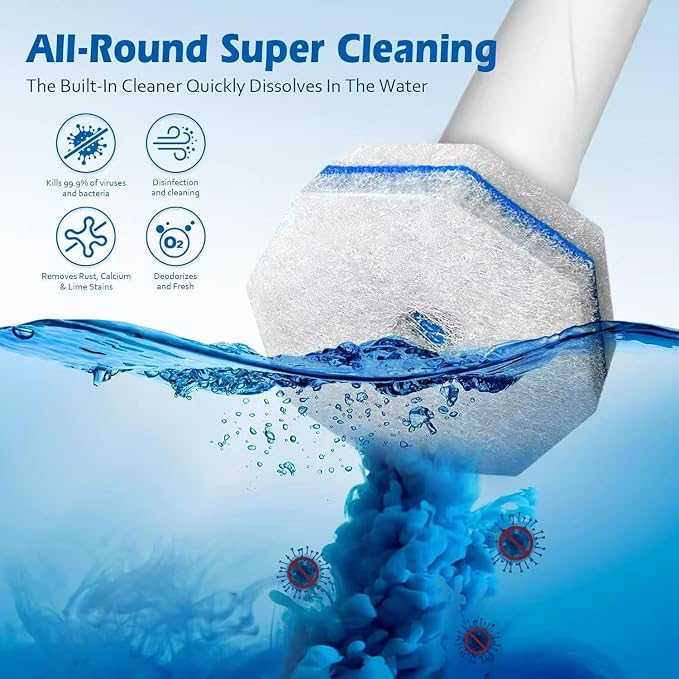 80 Count Toilet Wand Refills for Clorox Toilet Wand,Disposable Bowl Cleaner Refill Pads for Clorox Toiletwand
