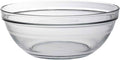 Duralex Made In France - Lys Stackable Clear Glass Bowl, 1-1/2 Quarts 8 Inches