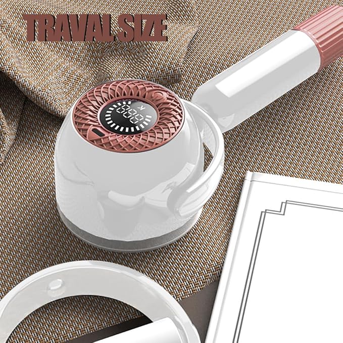 Fabric Lint Remover Set,USB Rechargeable Electric Fabric Shaver Fuzz Remover with Lint Brush,Reusable Sweater Defuzzer,Portable Sticky Lint Roller for Clothes,Furniture,Carpet,Couch