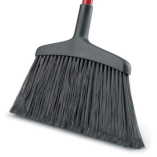 Libman Commercial 997 Wide Commercial Angle Broom, 55" Length, 15" Width, Black/Red, ‎Steel, Plastic/Synthetic Fibers, (Pack of 6)