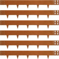 Corten Steel Landscape Edging 40" L x 6" H | Metal Landscaping Edging 6 pcs, Rusted, 6 Inch Tall, Metal Edging for Landscaping Border Edge for Garden, Yard, Lawn