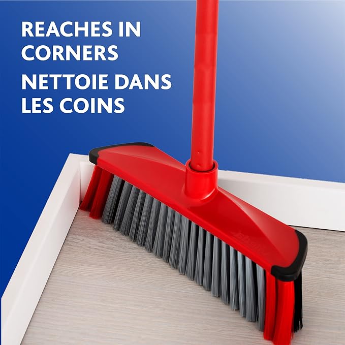 vileda B00H4G7ZZQ 3 Action Broom & Hanlde, Red