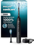Philips Sonicare 5900 Series Electric Toothbrush, Pressure Sensor, 6 Brushing Settings, SmarTimer, BrushPacer, 21-Day Runtime, Gentle Professional-Clean Feel, for Sensitive Gums, Black, HX7131/02