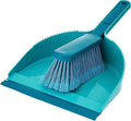 Leifheit Classic Dust Pan and Brush Sweeping Set, Split Bristle Ends on Hand Brush for Best Sweeping Results,