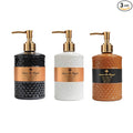 Savon De Royal Luxury Pack of 3 Liquid Hand Soap, Jasmine/Musk Vanilla/Vanilla Orange Bathroom Soap Hand Wash Refillable Bottle Gift 50.7 Fl Oz