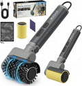Electric Grill Brush, Cordless Rechargeable Grill Cleaner, 58W BBQ Cleaning Brush with 5200mAh Battery, 150-Min Runtime, 3 Speeds, Angle Adjustable, IPX7 Waterproof, Anti-Shedding for Outdoor Barbecue