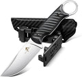 Purple Dragon Fixed Blade Knife with Kydex Sheath -Survival Knife Black | Forged from a Single Piece of D2 Steel, Full Tang G10 Handle, Gift Box, for Outoor Camping