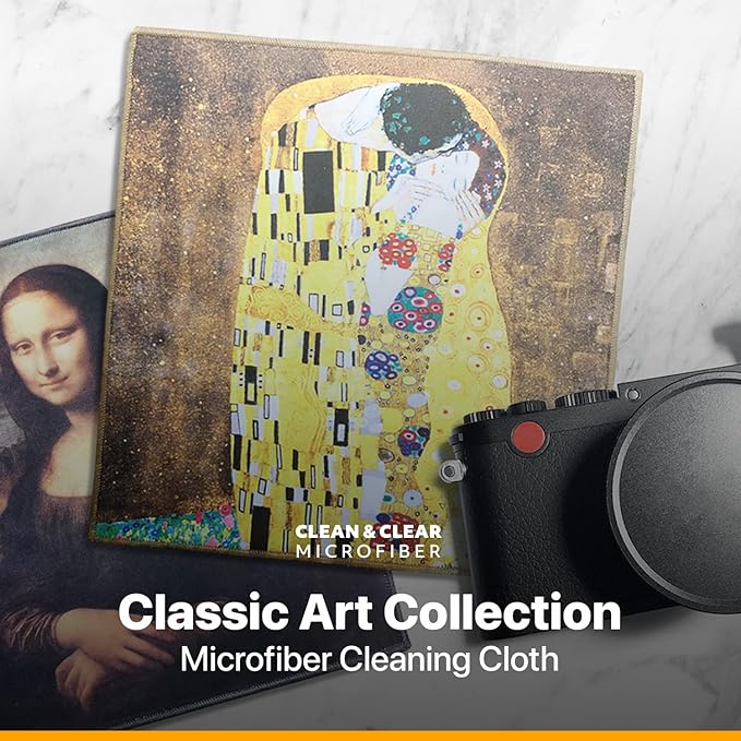 Extra Large [25 Pack] Classic Art Collection 2, Microfiber Cleaning Cloth - Ultra Premium Quality Microfiber Cloth(Best for Camera Lens, Glasses, Screens, and All Lens.)
