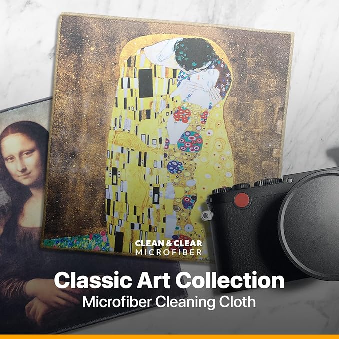 Extra Large [50 Pack] World Best Classic Art Collection - Ultra Premium Quality Microfiber Cleaning Cloths (Best for Camera Lens, Glasses, Screens, and All Lens.)