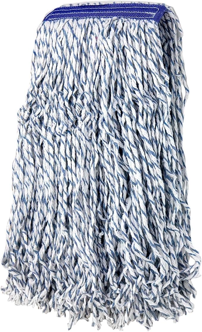 KLEEN Handler Cut End Finish Mop | 1.25" Universal Headband Maximum Absorption Finishing Mop, Pack of 3