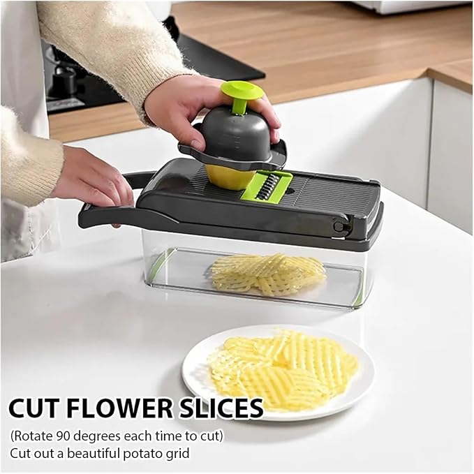 16-in-1 Vegetable Chopper Set Slicer Dicer Grater Egg Separator Peeler Kitchen