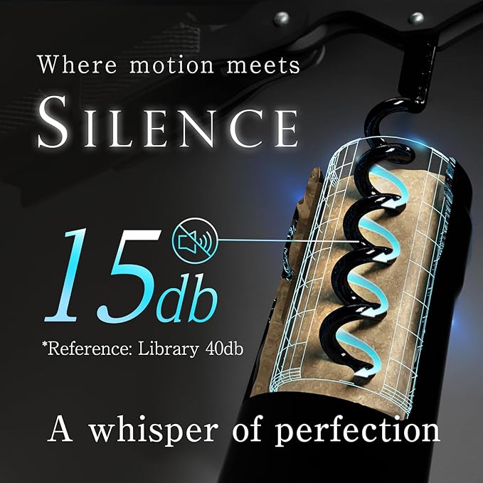 LUSCIOUZ Zero Resistance THE HELIX Corkscrew Silent Wine Bottle Opener Waiters Corkscrew Wine Key