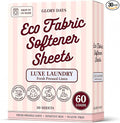 Glory Days Fabric Softener Sheets for Washer - Fresh Linen Scent, Replaces Liquid Softener, Plant-Based, Plastic-Free, Eco Friendly, 60 Loads