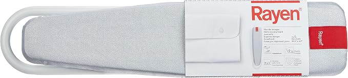 Rayen | Sleeve Ironing Board | Ironing Surface | Aluminium | Universal | 100% Cotton Cover | 4.3" x 20.5" | Gray
