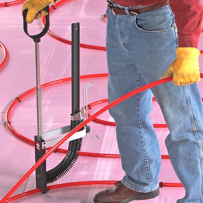 Malco FBSN PEX Foamboard Stapler – Stand-Up In-Floor Radiant Heat Stapler | Non-Jamming Leaf Spring Feed | Ergonomic D-Grip | Fits 3/8", 1/2" & 5/8" PEX on 1" & 2" Foamboard