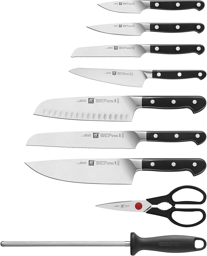 ZWILLING Pro 16-pc Knife Block Set - Rustic White