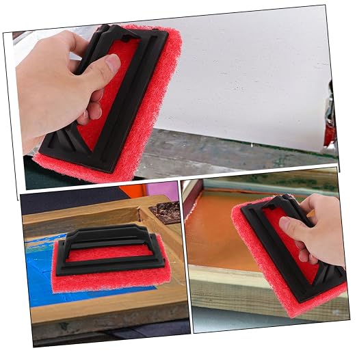 PartyKindom 24pcs Mesh Cleaner Brush Cleaning Brush for Screen Printing Scrub Pad Ink Remover