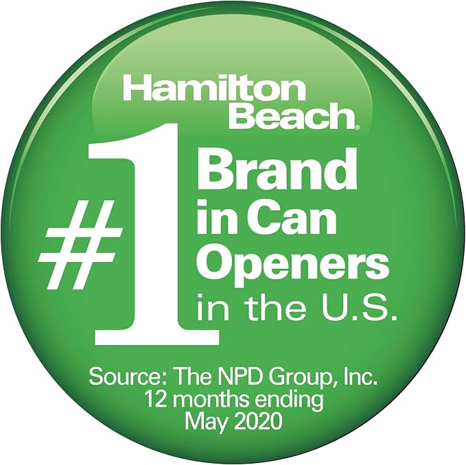 Hamilton Beach Smooth Touch Electric Can Opener With Easy Push Down Lever