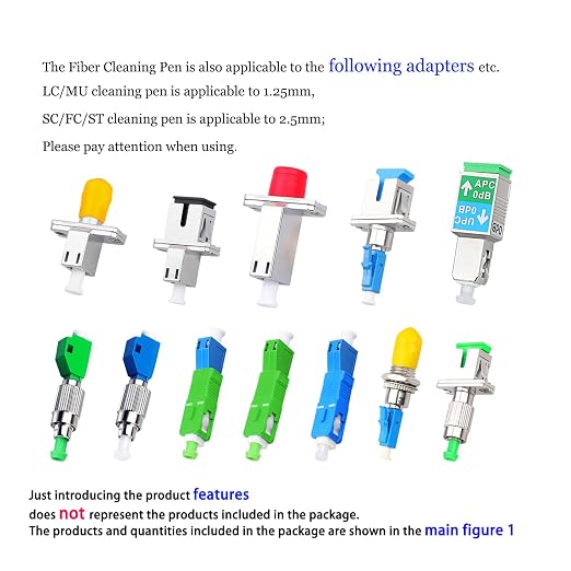 -1pcs Optical Fiber Cleaning Pen 2.5mm Ferrules SC/ST/FC Optical Fiber Connector Cleaning Pen Been Cleaned for More Than 800 Times