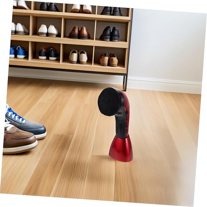 Electric Shoe Polisher Brush Kit Dual Power Replacement Heads | Fiber Sponge Plastic Build, Automatic Polishing and Deep Cleansing, for Office Travel Use, Includes Replacement Brush Heads