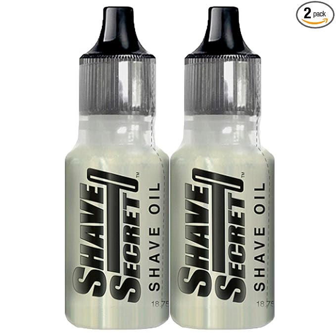 SHAVE SECRET SHAVING OIL- THE BEST SHAVE EVER! 18.75ML(2 Pack)