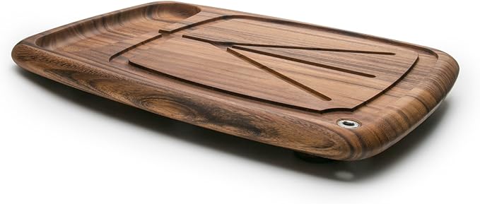 Ironwood Gourmet Kansas City Large Carving Board with Juice Channels, 22 x 15 x 2.5 inches, Acacia Wood
