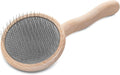Chris Christensen Mark VIII Round Head Slicker Brush for Dogs, 12mm Pins, Groom Like a Pro, Handcrafted Lightweight Beechwood Ergonomic Handle, Stainless Steel Pins, A5VIII. Made in Germany.