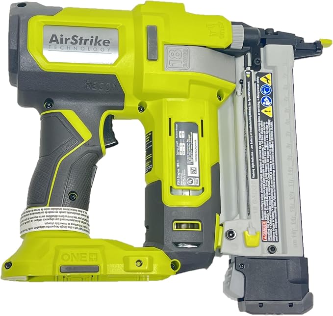 RYOBI ONE+ 18-Gauge Cordless AirStrike Narrow Crown Stapler P361 Green | Battery and Charger Sold Separately
