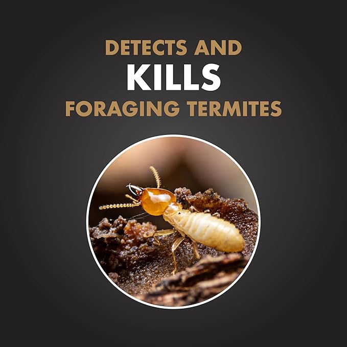 Spectracide Terminate Termite Detection & Killing Stakes, Kills Foraging Termites, Detects Termite Activity, 15 Count, 6 Pack