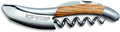 Laguiole En Aubrac Sommelier Waiter's Corkscrew, Olivewood Handle, Wine Opener With Foil Cutter & Bottle Opener, Brushed Bolster