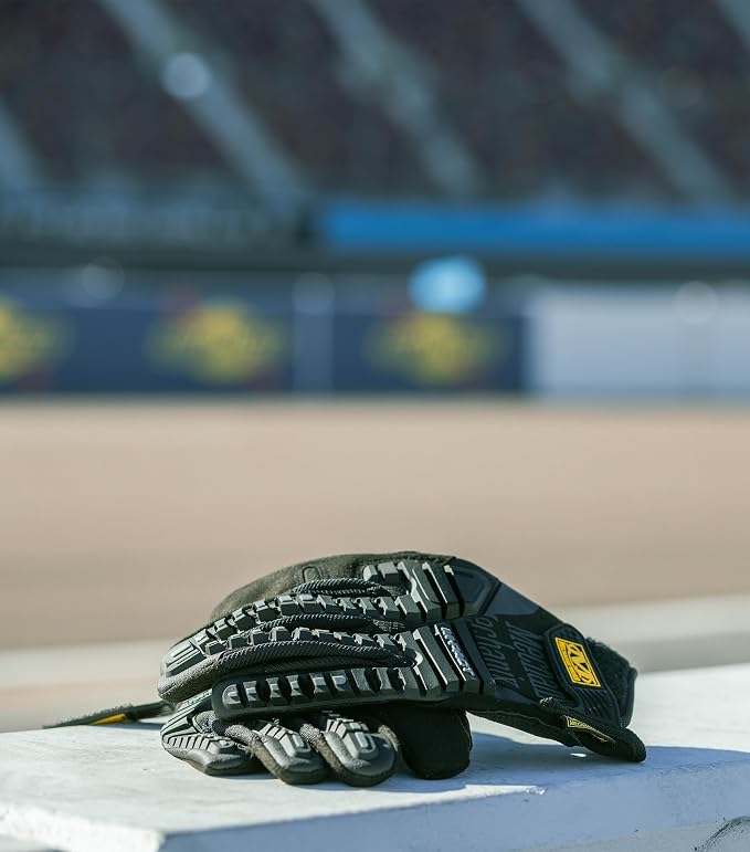 Mechanix Wear M-Pact Impact Resistant Work Gloves - Durable Safety Gloves for Men - Touchscreen Capable - Machine Washable - Breathable - Large - Black