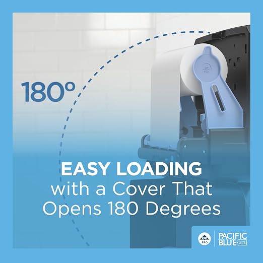 Pacific Blue Ultra 8" High-Capacity Automated Touchless Paper Towel Dispenser by GP PRO (Georgia-Pacific); Black; 59590; 12.9" W x 9" D x 16" H; 1 Dispenser