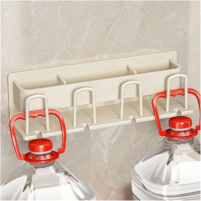 Toothbrush Rack Space Aluminum Toothbrush Holder Cream White Toothpaste Holder Bathroom Accessories Storage Box with Four Mouthwash Cups Bathroom Toothbrush Holder