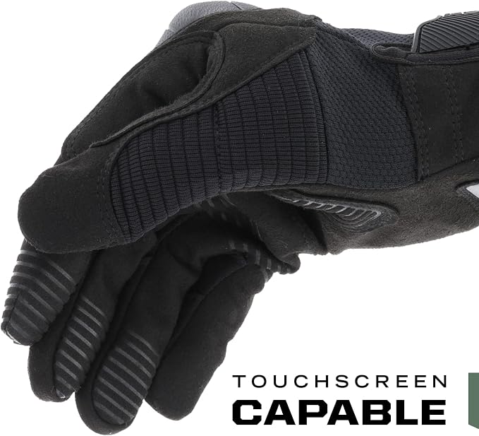 Mechanix Wear M-Pact 3 Tactical Impact Resistant Gloves - Heavy Duty Multi-Purpose Industrial Grip Gloves - TAA Compliant & Touchscreen Capable - X-Large - Covert Black