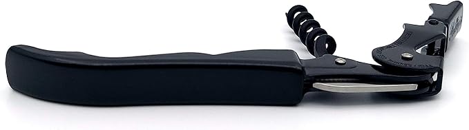 Pulltap's Genuine Classic 500 Waiter's Corkscrew – Double-Hinged Wine Key with Hinged Foil Cutter – Patented Design – Made in Spain – (Black – Black)