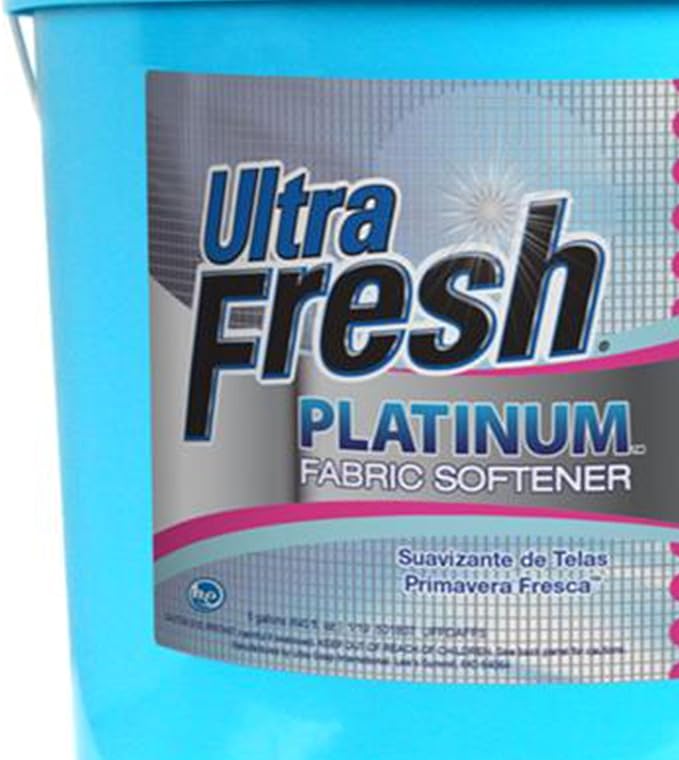 Ultra Fresh Liquid Laundry Fabric Softener, Platinum, 5 Gal, Spring Fresh - Household and Commercial Cleaning Supplies and Accessories for Clothing Items and Fabrics