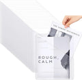 Seajan 100 Pcs Pocket Folders for 3 Ring Binder Clear Plastic Folders Sleeves with 2 Pockets 3 Hole Punch Binder Dividers Poly Slash File Jackets for Office School Document Organizer (White)