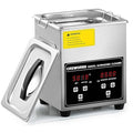 CREWORKS Professional Ultrasonic Cleaning Machine, Ultrasonic Machine with Heater & Timer, Digital Jewelry Ultrasonic Cleaner for Cleaning Denture Dental Oral Irrigator Parts Retainer Glasses, 1.8L