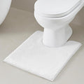 Madison Park Signature Marshmallow Bathroom Rug Non Slip, Luxrurious Plush Bath Mat, Absorbent, Quick Dry, Spa Design Bath Room Décor, 20x24, White
