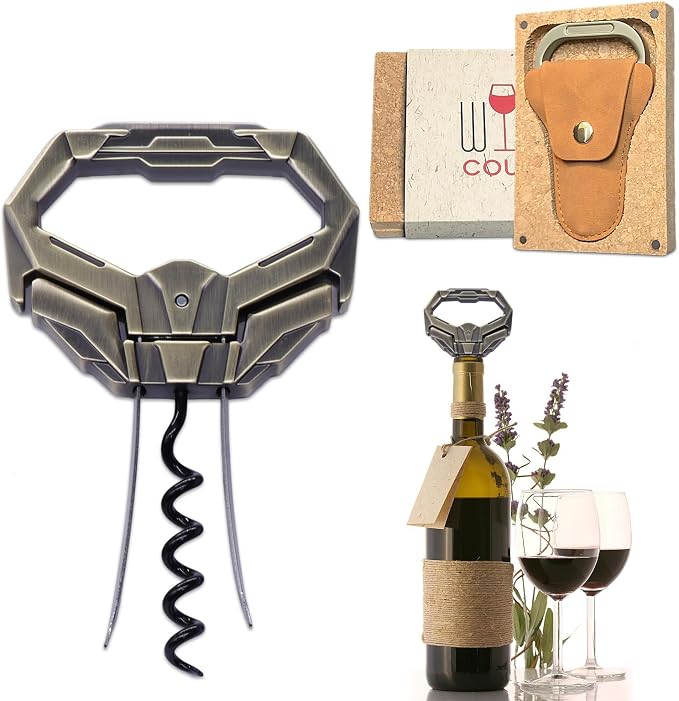 3-in-1 Ah So Wine Opener, Two-Prong Vintage Cork Puller & Remover | Vintage Cork Saver,3-in-1 Versatility,Stainless Steel Build,Effortless Uncorking,Gift Box Included