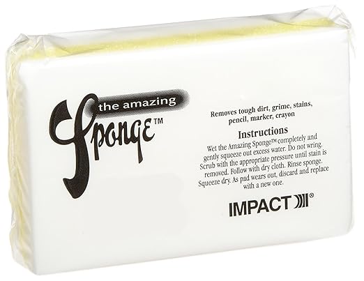 Impact 7150 Yellow White The Amazing Sponge Magic Eraser Pad, 4-1/2" Length x 2-3/4" Width x 1-1/2" Height (Case of 30)