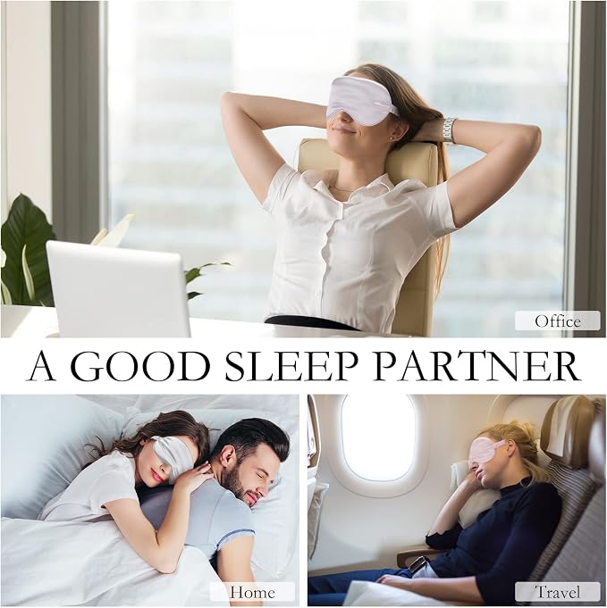 100 Pieces Silk Sleep Mask Eye Coverings for Sleeping Smooth Soft Eye Covers Mask with Elastic Strap for Sleeping Blocking Lights Travel Relax