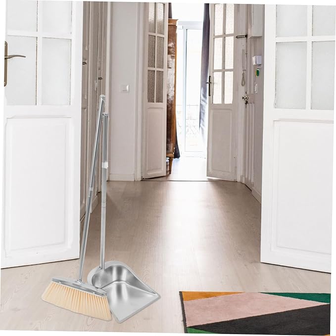 BESTYASH 1Set Broom and Dustpan for Home Cleaning Room Cleaning Shovel with Long Handle for Easy Indoor Outdoor Use for and Housewarming