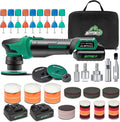 BATOCA S4 Cordless Multi-Polisher-Set, with 2Pcs 12V 2.5Ah Batteries, RO&DA Car Buffer Polisher, 1&3inch Mini Brushless Polisher for Car Detailing, Complete Accessories Kit