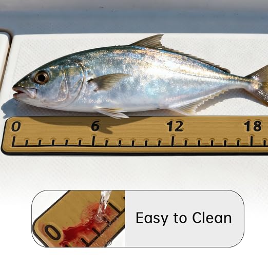 HZshark EVA Foam Fish Measuring Board, Fish Ruler with 3M Self-Adhesive Backing, 36" Fishing Tape Measure for Boats Sailboats Yachts Kayaks
